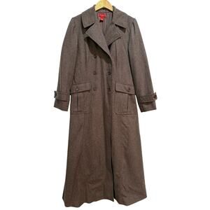 Sundance Wool Blend Trench Jacket Size 6 `